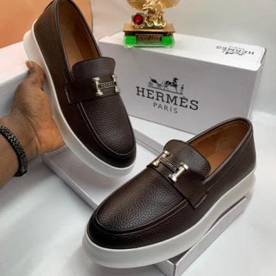 Hermes Brown Loafers Shoe | Shoppers Delight | Kaiglo Nigeria