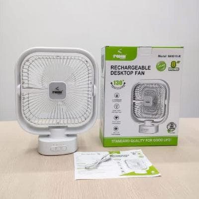 Iwin 8 Inches Rechargeable Mobile Desktop Fan