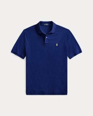 Unisex Ralph Lauren Custom Slim Fit Polo Blue