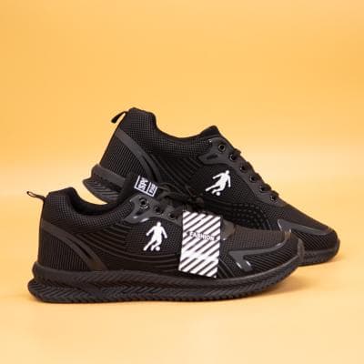 Sport Fashion Black Breathable Sneakers