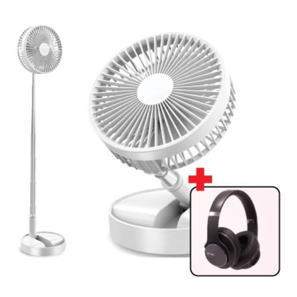Foldable Rechargeable Fan With Free Gift