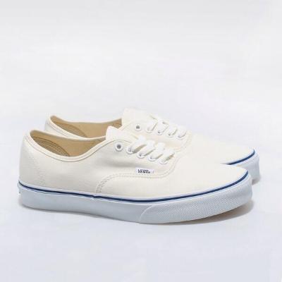 Vans authentic cream white top