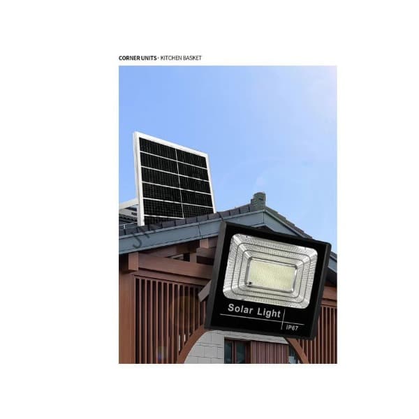 Waterproof Solar Flood Light With Remote Control and free solar panel