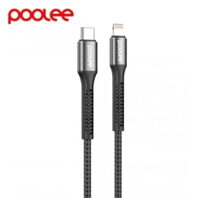 POOLEE C228 20W PD Fast Type-C To Lightning IPhone Braided Cable Cord