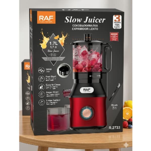 RAF Slow Juicer R.2733 – 1.7L Capacity, 300W Power
