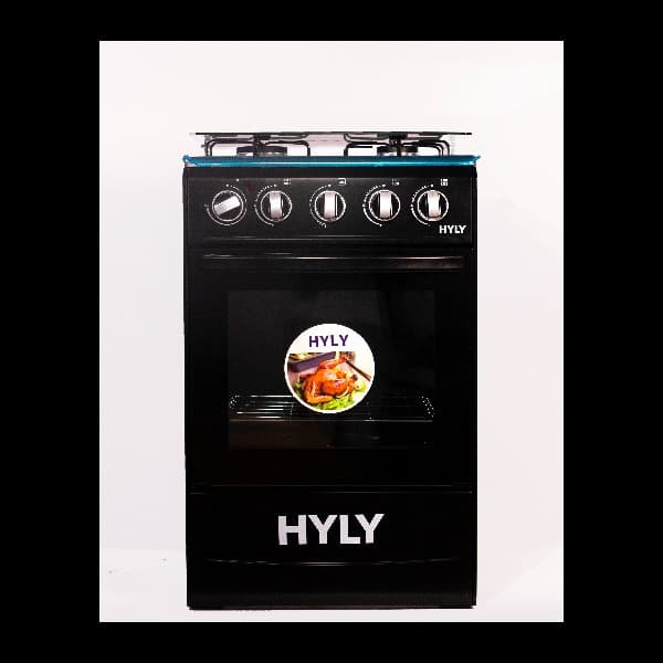 Hyly HY5087 4 in 1 Gas Cooker Burner With Tempered Glass And In Built Oven