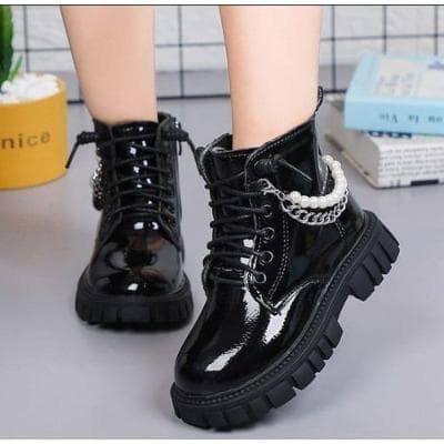 Kiddies Ankle Black Boot