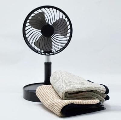 Foldable Rechargeable Fan and Mini Towels Combo